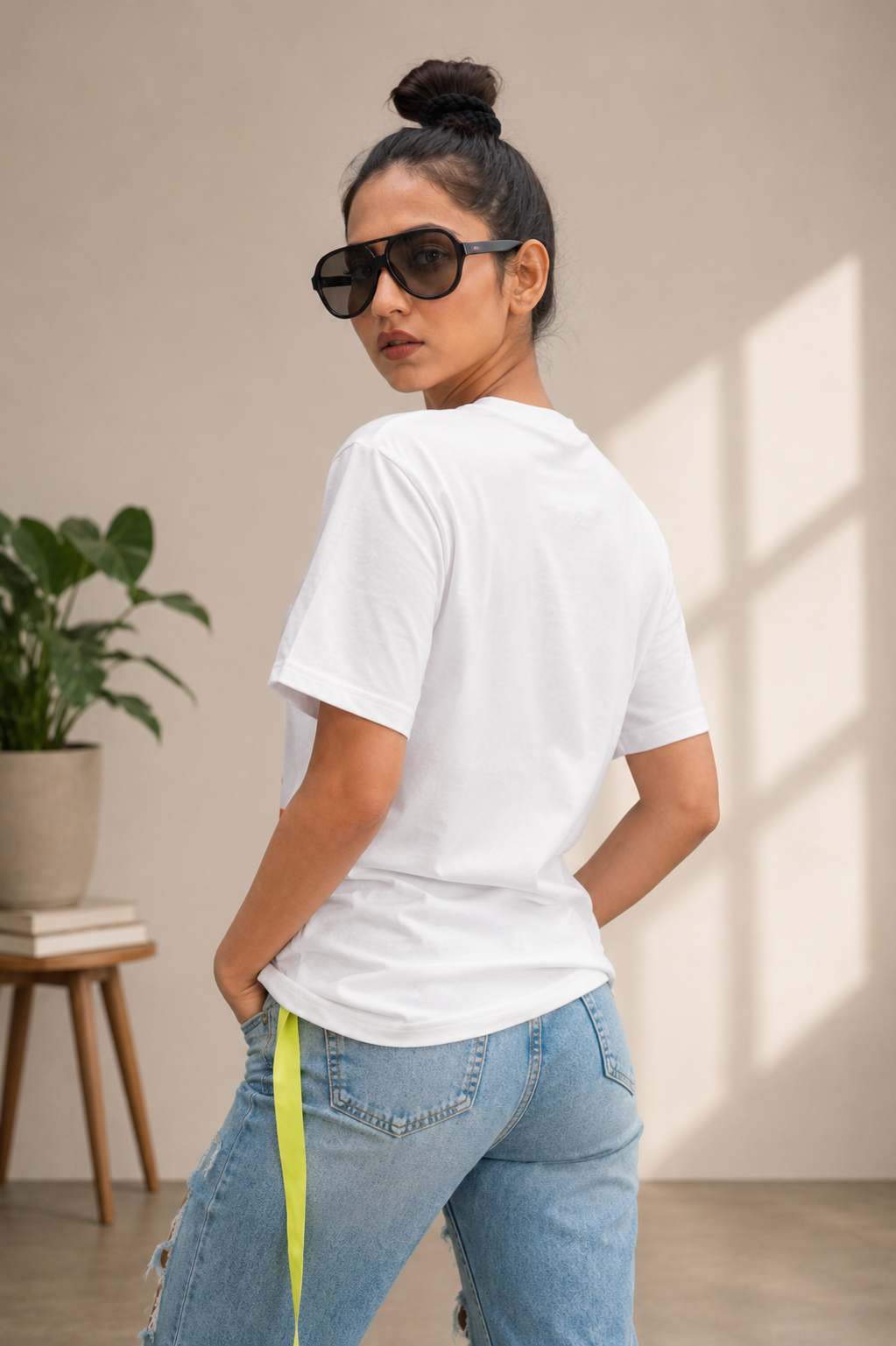 Rare. Real. Unreplaceable.™ Women's Premium Graphic Tee-White