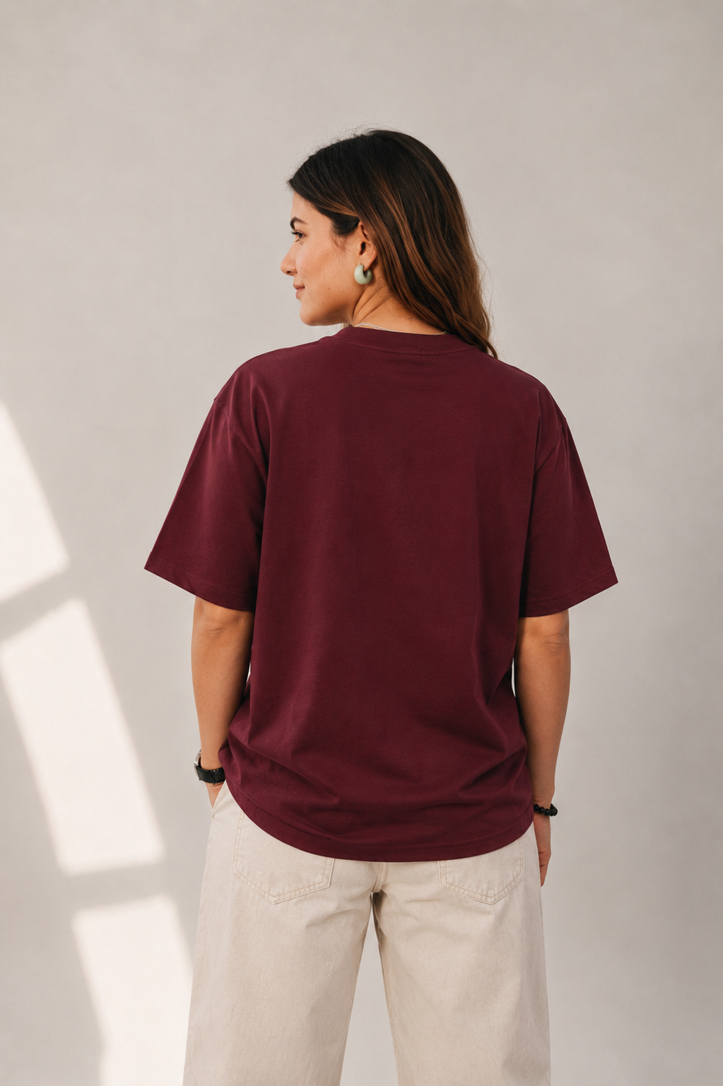She Built Her Own Lane™ Women's Premium Graphic Tee-maroon