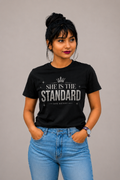 Essential Luxe Cotton Tee-Black